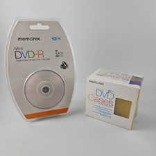 Memorex mini DVD-R Recordable 10 Pack 30 Min+10 Memorex Mini Colored DVD cases picture