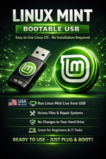 Linux Mint Bootable USB Live Desktop – Easy to Use Linux OS, No Install Required picture
