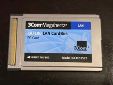 3COM 10/100 PCMCIA LAN CARD 3CCFE575BT CARD ONLY NO CABLE - USA SELLER picture