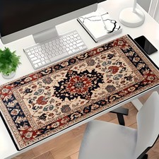 Large Size Traditional Pattern Carpet Retro Decorative Art Gaming Mouse Pad, I picture