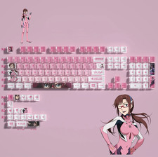 EVA Mari Anime Keycaps Pudding 4-Side Translucent Mechanical Keyboard Keycap Set picture