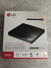 LG - GP60NB50 - Slim Portable DVD Writer DVD-Writer Ext 8x USB DVDRW - Black  picture