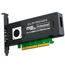 GLOTRENDS ST560 Quad M.2 NVMe to PCIe 3.0 X8 Adapter with PCIe Bifurcation, S... picture