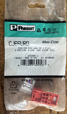 PANDUIT - Min-Com Mod - Cat 3 Jack - USOC - Red - CJ66URD picture