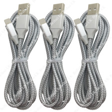 3Pack Heavy Duty USB Charging Cable 6Ft For iPhone 11 XR 8 7 6 iPad Charger Cord picture