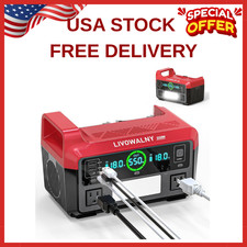 550W Power Station Compatible with Milwaukee: Portable Generator DC 18V to AC... picture