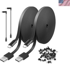 Extra Long 10FT Power Extension Cable 2 Pack for Securing Your Home Cameras picture