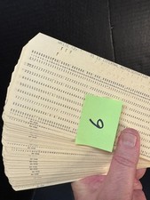 Vintage Computer Program Punch Card Lot 5081 Mainframe - PC6 picture