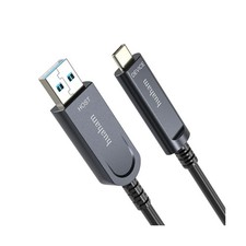 Fiber Optic USB A to C Cable 66FT, 10Gbps USB 3.2 Gen2 Type C Cable Long Dist... picture