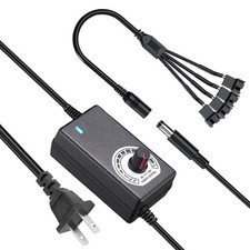 Delinx 36W 12V PC Fan Power Supply,4 Cooling Speed Black  picture