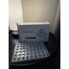 New Outemu Keyboard Switches 108 pcs Blue 3 Pin Dustproof 50 GF Rating Quiet picture