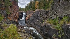 Landscape nature waterfall Custom Gaming Mat Desk picture
