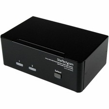 StarTech 2 Port DVI VGA Dual Monitor KVM Switch USB with Audio & USB 2.0 Hub, picture