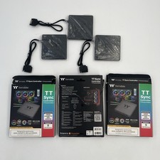 New Lot Of 3 Thermaltake TT Premium LED Sync Controller CL-O015-PL00BL No Cables picture
