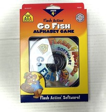 School Zone: Go Fish PC CD Flash Action Software for kids NEW FUN GAME Alphabet picture