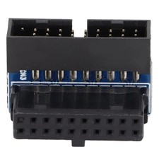 USB 3.0 19/20 Pin 90 Degree Adapter for PC Laptop (Black) picture