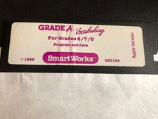 Smartworks Grade A Vocabulary /  Apple II Home Computers picture