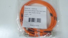 Pack of 4: 1 Meter LC / LC Multimode Duplex 50/125 - Orange Fiber Optic Cable picture