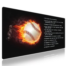 knseva Large Gaming Mouse Pad 31.5L x 15.8W inches, Motivational Quote Design  picture
