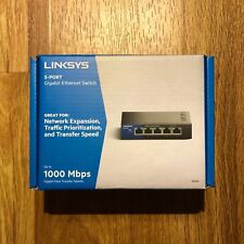 Linksys SE3005V2 5-Port Gigabit Ethernet Switch - Black and Blue picture