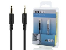 Belkin F8V203tt06-E3-P 6' 3.5mm Mini Cable Car Stereo iPod iPhone 4s/5s/5 MP3 CD picture