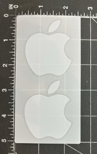 Apple Logo 2 Stickers Decals iPad iPhone iPod AirPods Netbook Smart Phone Watch picture
