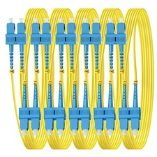 5 PCS OS2 SC To SC Single Mode Fiber Patch Cable 9/125um LSZH 2m/6ft 1G/10G picture