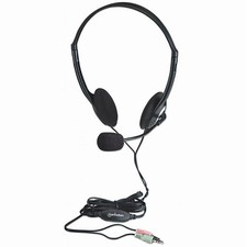 Manhattan 164429 Stereo Headphones With Microphone And Volume Control picture
