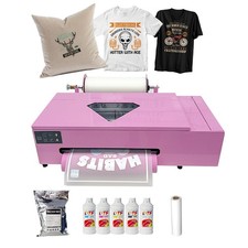 DTF A3+ Printer Set XP600 33cm Roll Film 1000ml Ink Powder Heat Transfer Machine picture