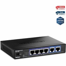 TRENDnet 6-Port 10G Switch 4 x 2.5G RJ-45 Base-T Ports TEGS762 picture