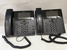 2 Business IP Phone Polycom VVX 450 VoIP Desk Phones picture