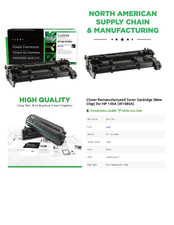 Two (2) Clover Replacement Toner Cartridge (New Chip) for HP 148A (W1480A) picture