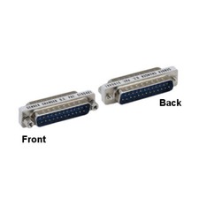 DB25 Male to DB25 Male Mini Adapter 25 Pin Gender Changer Printer RS-232 Port picture