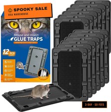 LULUCATCH Mouse Traps, 12 Pack Sticky Mouse Traps Indoor for Home, Pre-Baited No picture