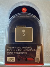 Motorola Bluetooth Adapter D650 Wireless Black for iPod 4G+ Model 89147J picture