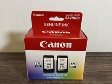Genuine Canon PG-275 Black & CL-276 Color Ink Cartridges New Sealed FAST SHIP picture