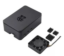 ELUTENG Raspberry Pi 5 Case with 4010 Active Cooling Fan Cover Case for Pi5 picture