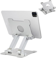 Soporte de aluminio ajustable y plegable para tabletas hasta 15 pulgadas solido picture