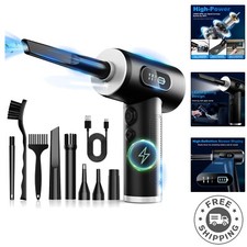 Cordless Air Duster with 100000 RPM Power - 3 Gear Adjustable & LED Light picture