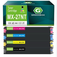 GREENBOX MX-27NT High Yield Toner Cartridge Replacement for Sharp MX-27NT(4pack) picture