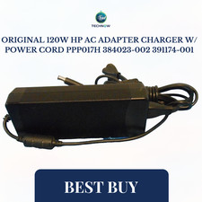 Original 120W HP AC Adapter Charger W/ Power cord PPP017H 384023-002 391174-001 picture