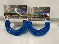 LOT OF 2 Legrand Professional On-Q 25 Foot Cat 6 Patch Cable Blue AC3625BEV1 picture