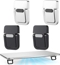 4pcs Portable Keyboard Riser, Mini Foldable Laptop Stand for Desk Self-Adhesive picture