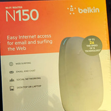 Belkin N150 2.4GHz Wi-Fi Router 150 Mbps, 4 LAN + 1 WAN, WPS, Black picture