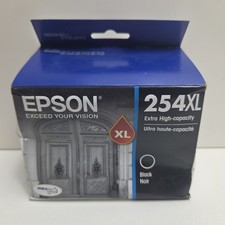 NEW GENUINE - EPSON 254XL Extra High Yield BLACK INK T254XL120 - Sealed Box 2026 picture