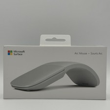 Microsoft Surface Arc Mouse Gray Bluetooth Touch-Scroll Plane X21-20186-02 picture