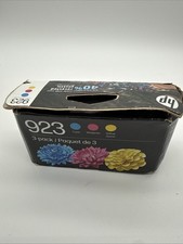HP 923 3-Pack Ink Cartridges Color Cyan Magenta Yellow New Exp 10/27 picture