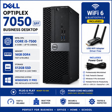 Dell OptiPlex SFF Desktop PC Intel i5 7500 16GB RAM 512GB SSD Win11 WIFI OFFICE picture