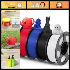 Multicolor PETG Filament 1.75mm, 4KG Bundle for 3D Printing, High Quality & Dura picture