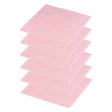 6 Pcs Thermal Pads 100x100x2mm for CPU GPU M.2 SSD NVMe Pink picture